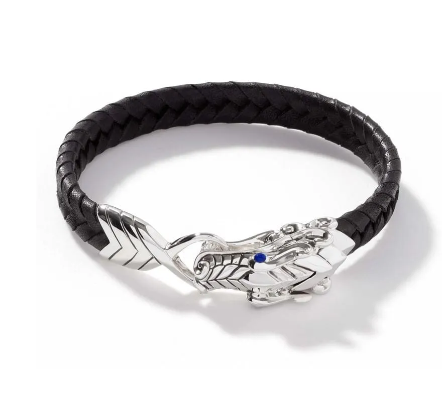 John Hardy Legends Naga Leather Bracelet