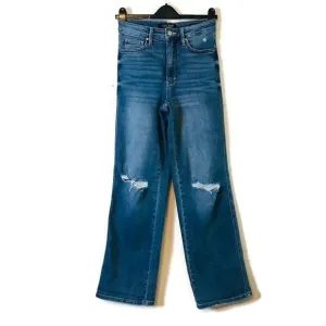 Judy Blue Distressed Straight Leg High Waisted Jeans Junior’s size 3 Women’s 26