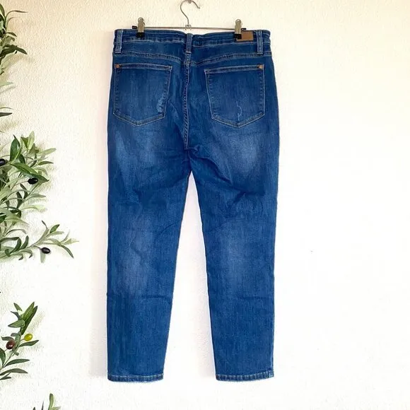 Judy Blue Relaxed Fit Mid Rise Straight Leg Denim Jeans 31