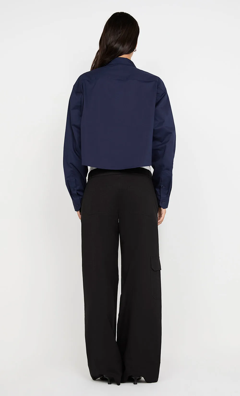 KELSI POCKET PANT - BLACK/WHITE