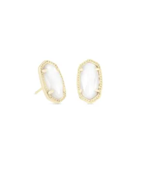 Kendra Scott Ellie Earring Gold White MOP