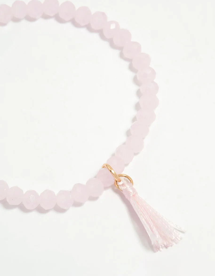 Kids Gold Cupchain & Bunny Bracelets 5-Pack