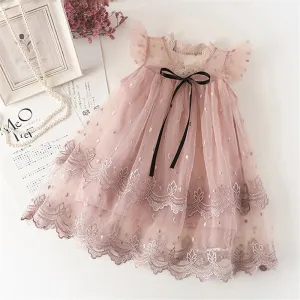 Lace flower dress
