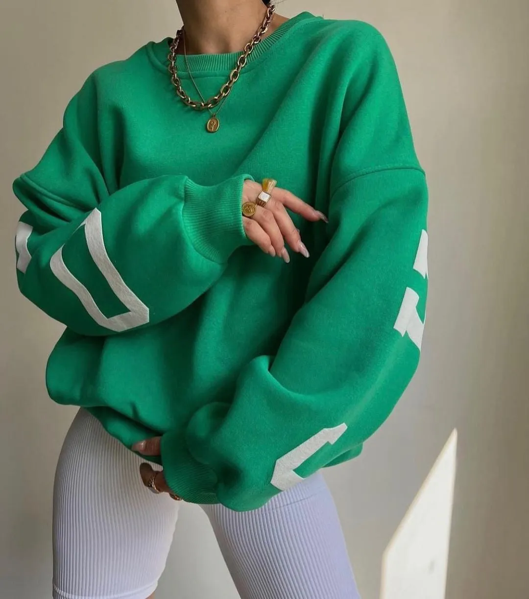 Ladies' oversized sweatshirt