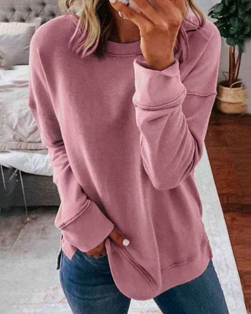Ladies Plain Sweatshirt