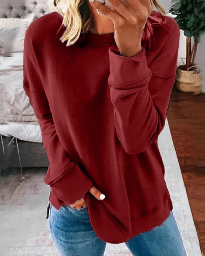 Ladies Plain Sweatshirt