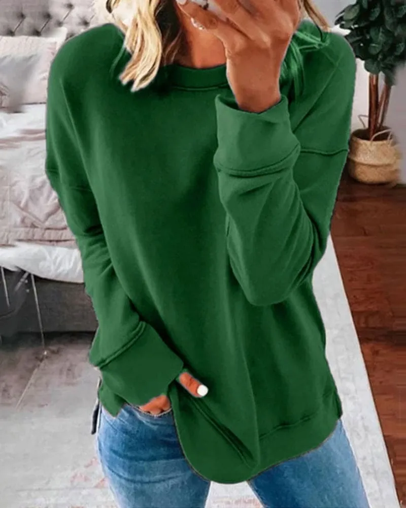 Ladies Plain Sweatshirt