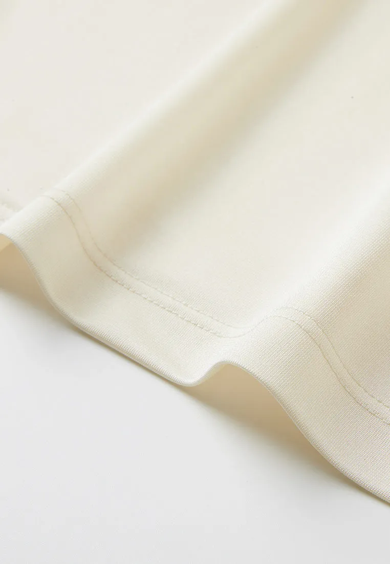 Lapel Ruffle-trim Chiffon Blouse