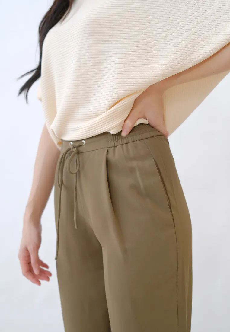 Levine Drawstring Tapered Pants