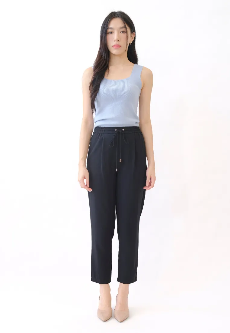 Levine Drawstring Tapered Pants