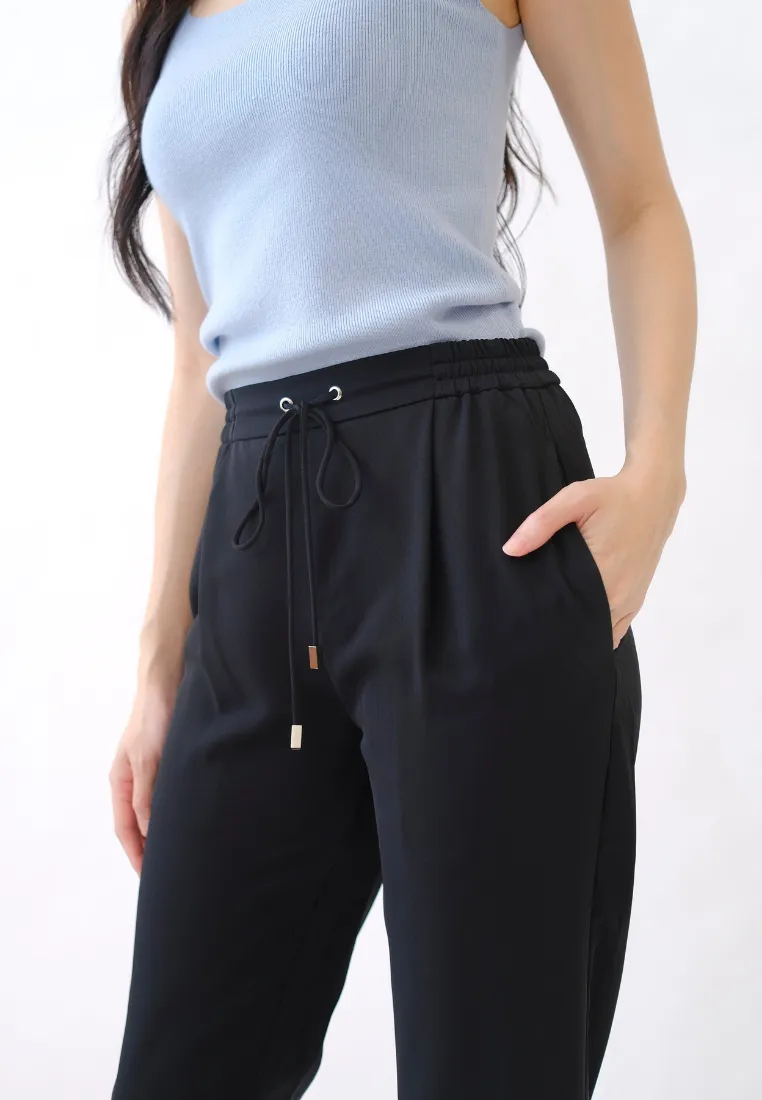 Levine Drawstring Tapered Pants