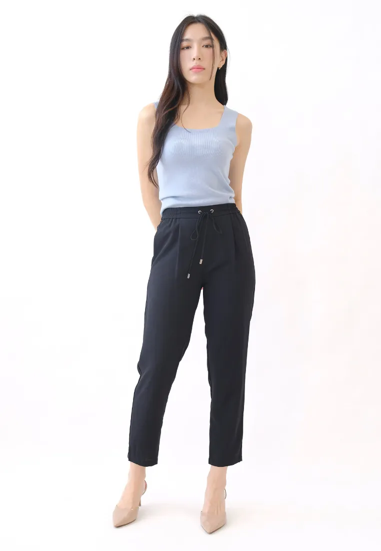 Levine Drawstring Tapered Pants