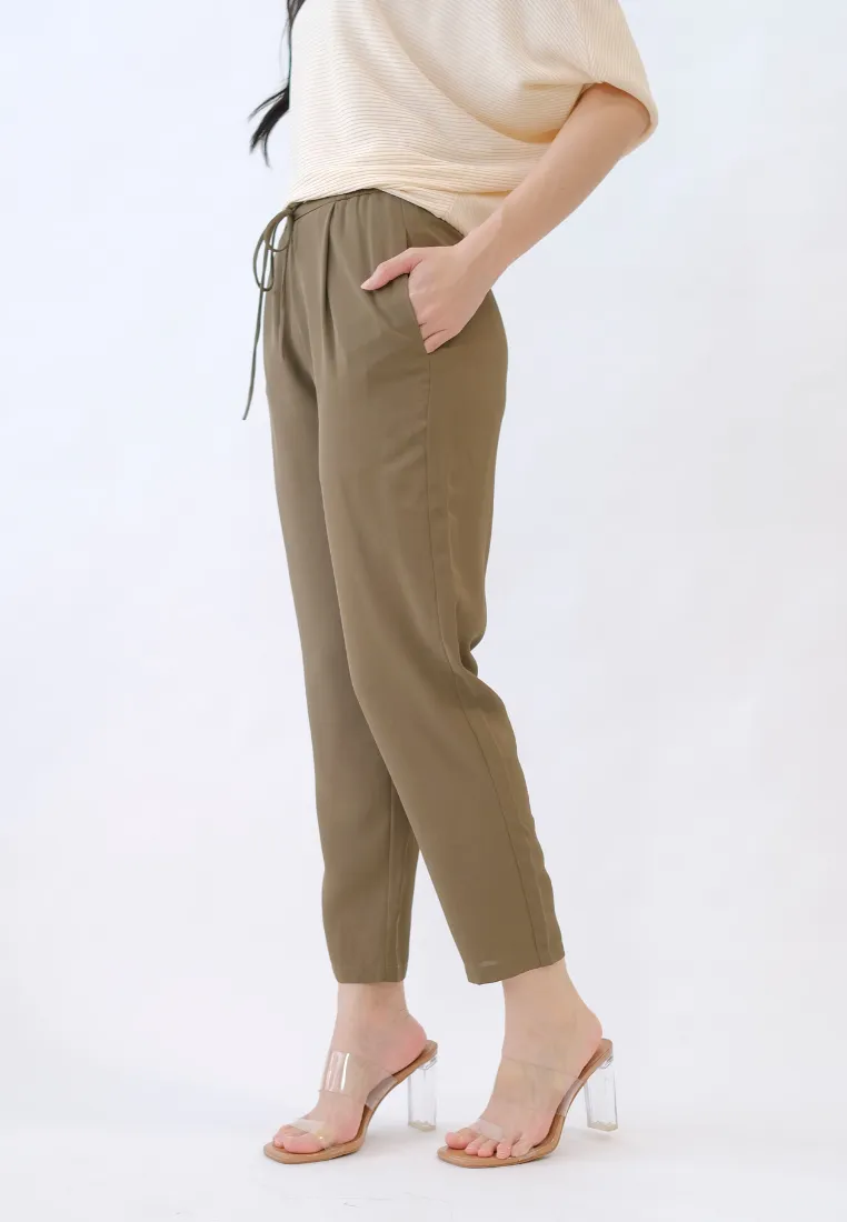 Levine Drawstring Tapered Pants