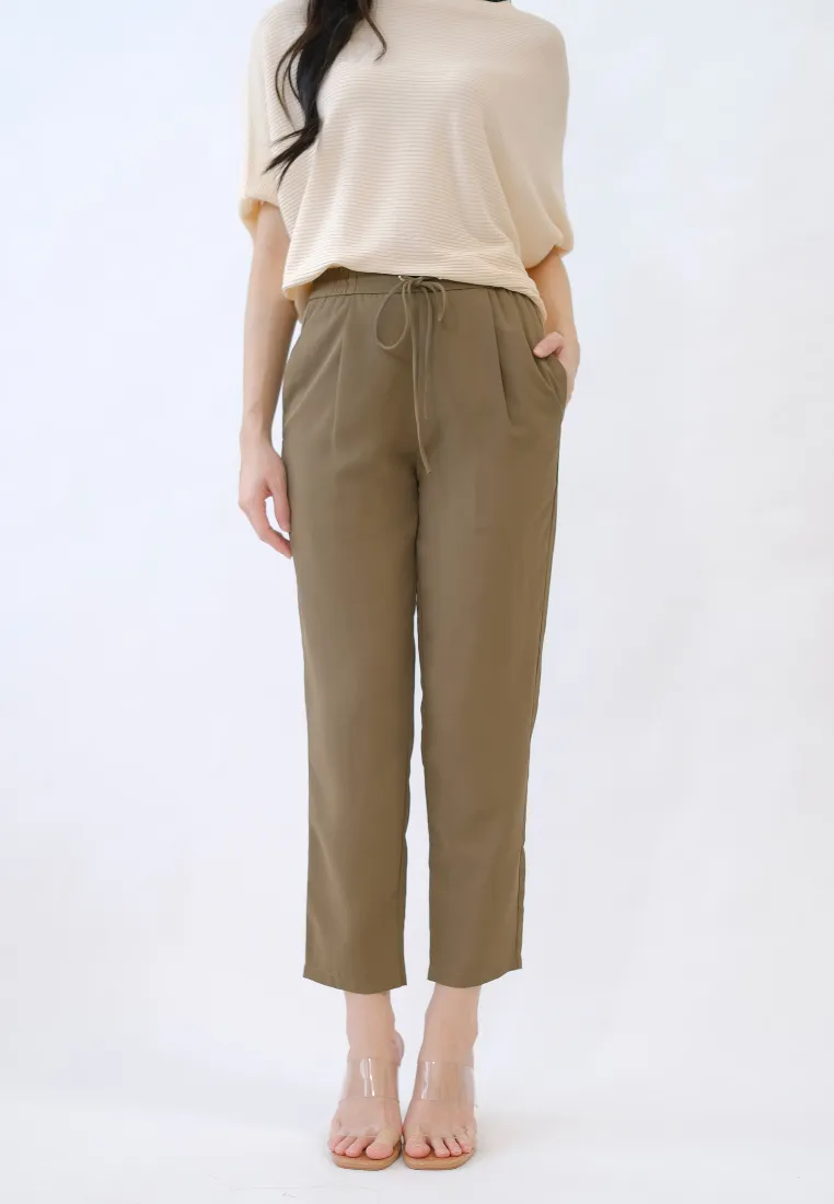 Levine Drawstring Tapered Pants