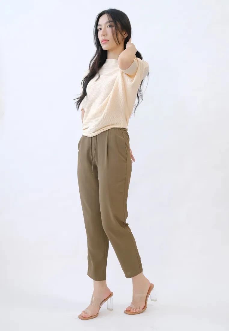 Levine Drawstring Tapered Pants