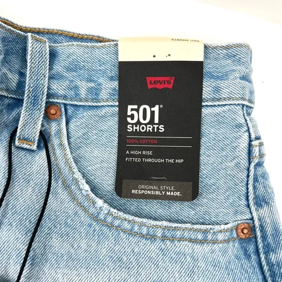 Levi’s Women’s 501 Original Denim Jean Cut Off Shorts