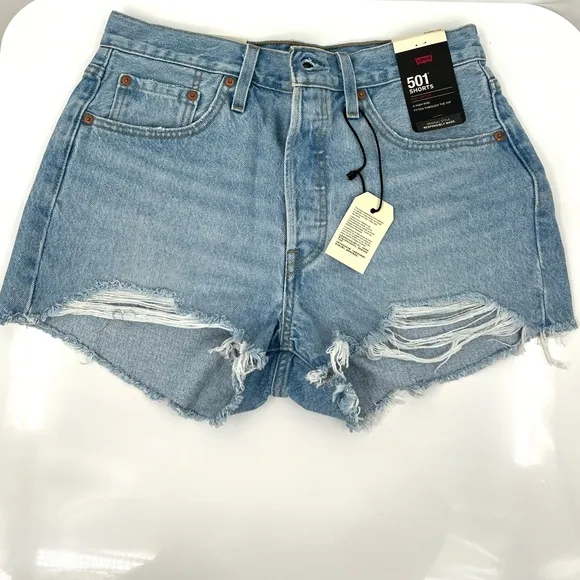 Levi’s Women’s 501 Original Denim Jean Cut Off Shorts