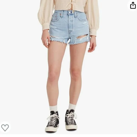 Levi’s Women’s 501 Original Denim Jean Cut Off Shorts