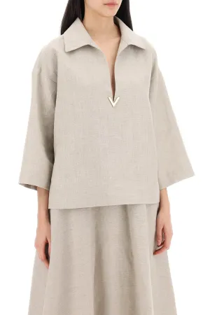linen canvas tunic garment for