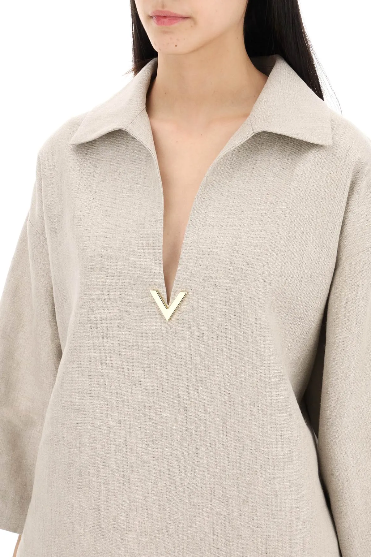 linen canvas tunic garment for