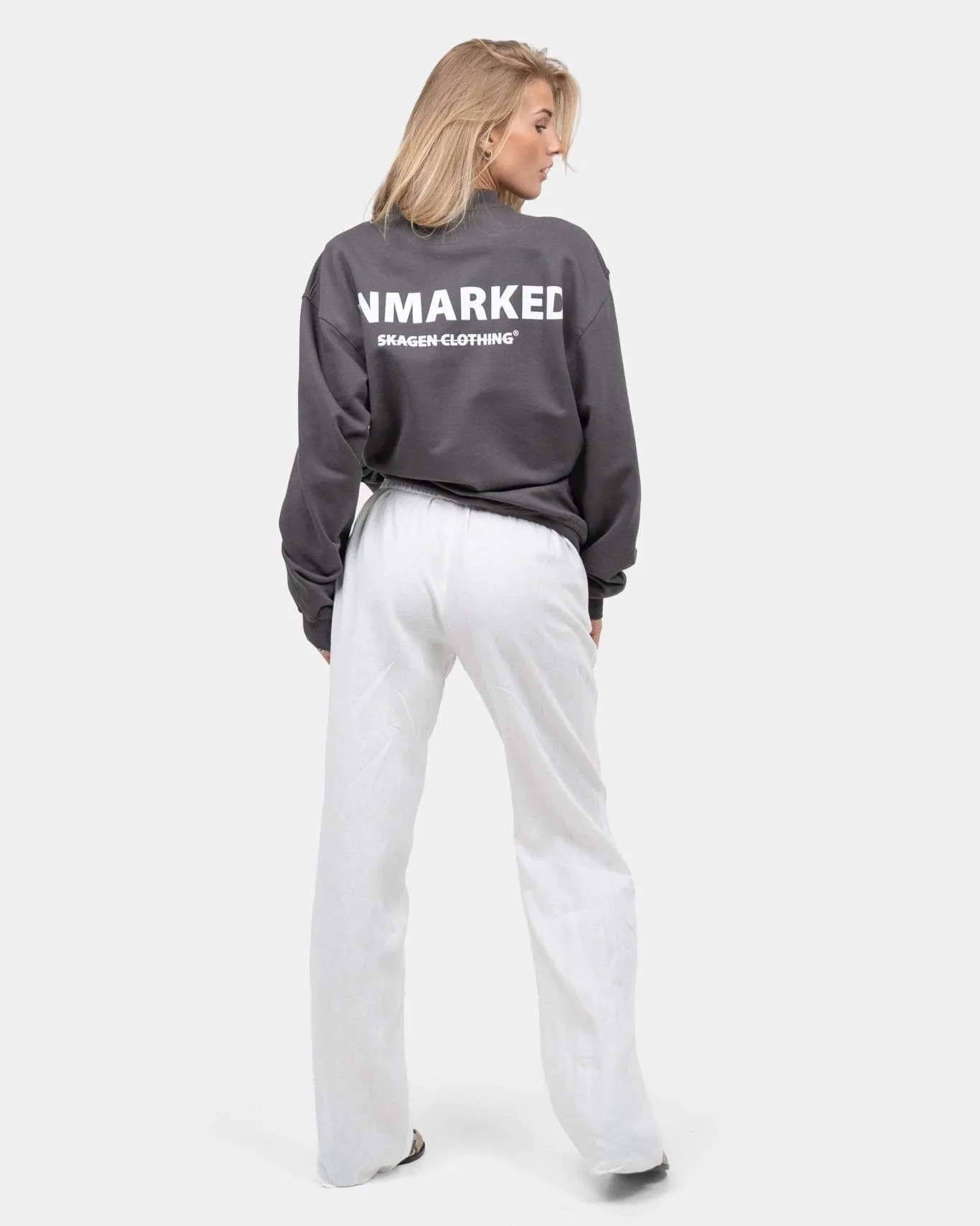 Linen Pants High-waisted White