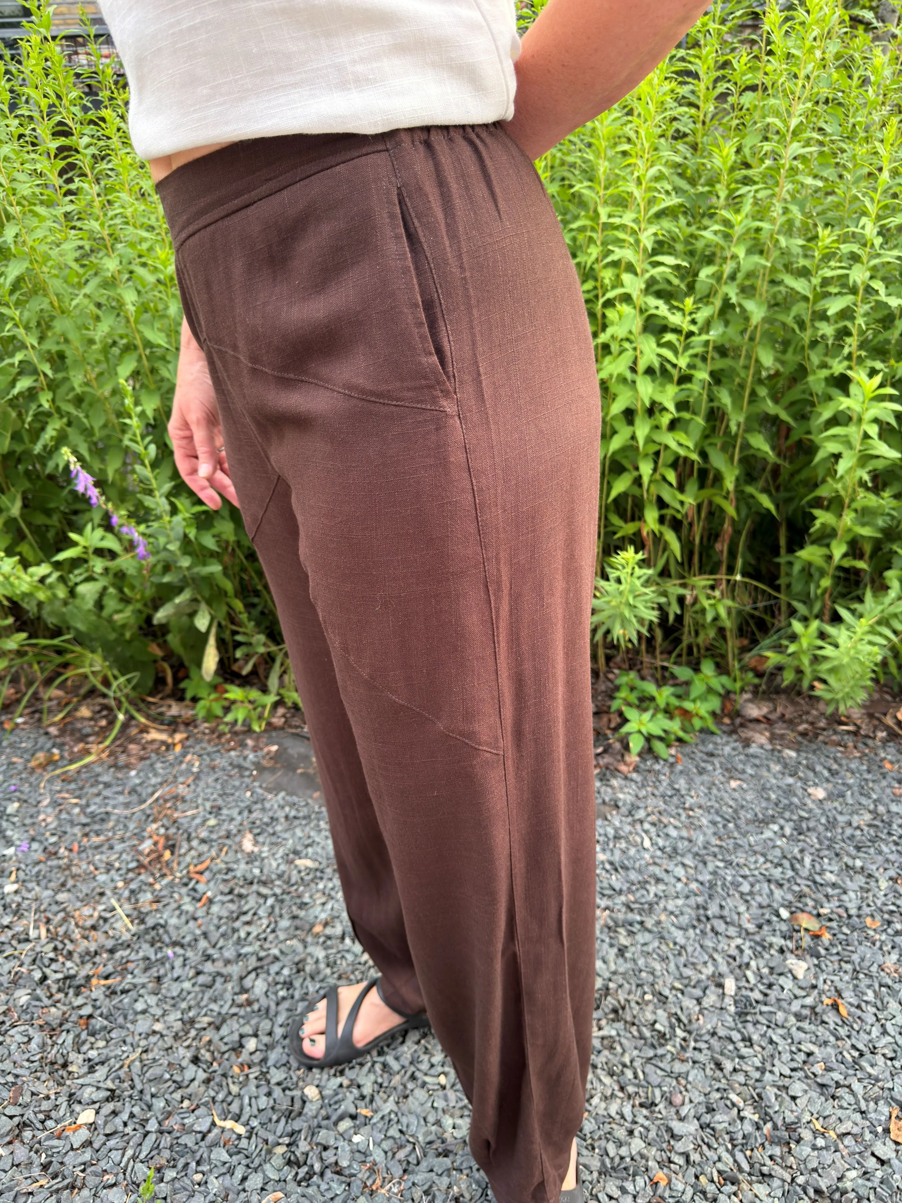 Linen Tapered Pants