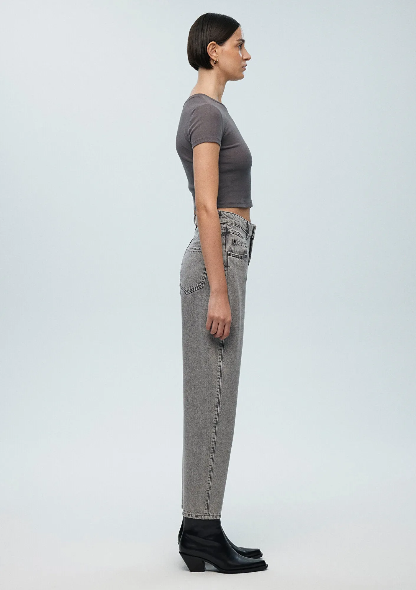 Lola Smoke Shiny Jean Pants