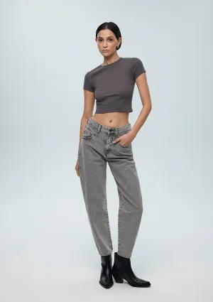 Lola Smoke Shiny Jean Pants
