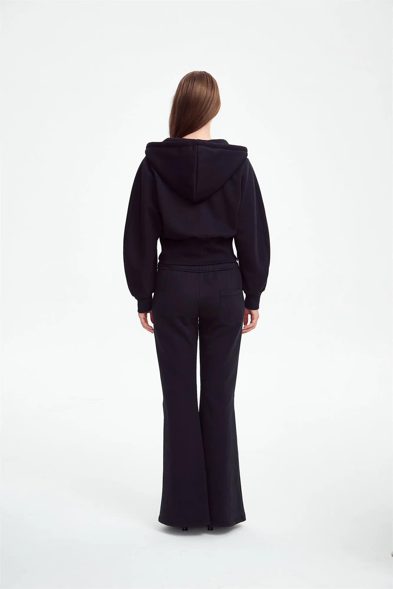 low-rise flared sweatpants