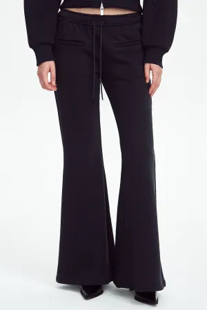 low-rise flared sweatpants