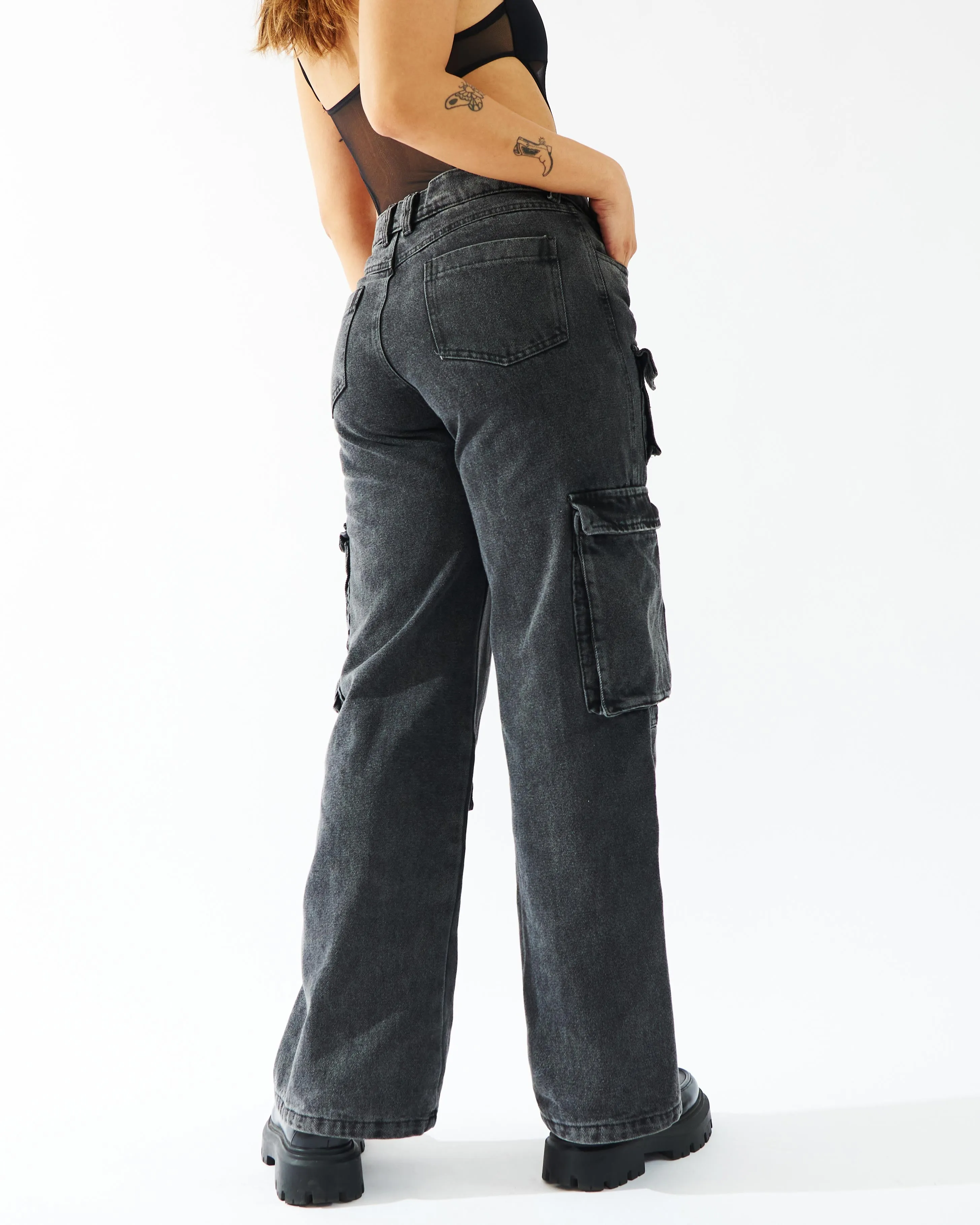 LOW-RISE UTILITY PANTS