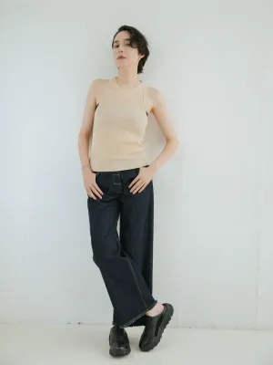 LOW RISE WIDE PANTS