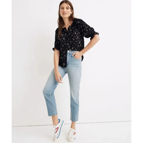 Madewell Classic Straight Jeans Meadowland Wash SZ 24