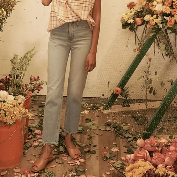 Madewell Classic Straight Jeans Meadowland Wash SZ 24