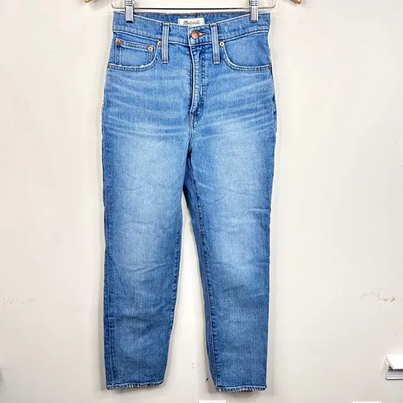 Madewell Classic Straight Jeans Meadowland Wash SZ 24