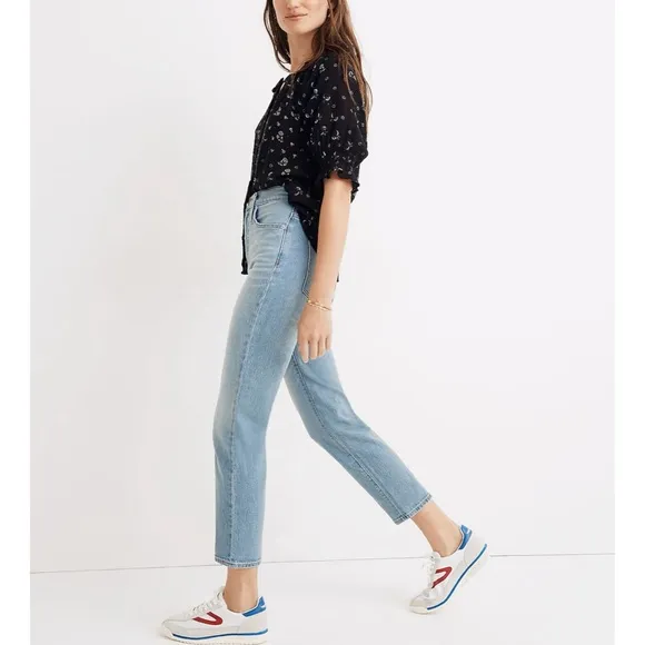 Madewell Classic Straight Jeans Meadowland Wash SZ 24