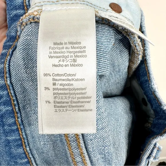 Madewell Classic Straight Jeans Meadowland Wash SZ 24