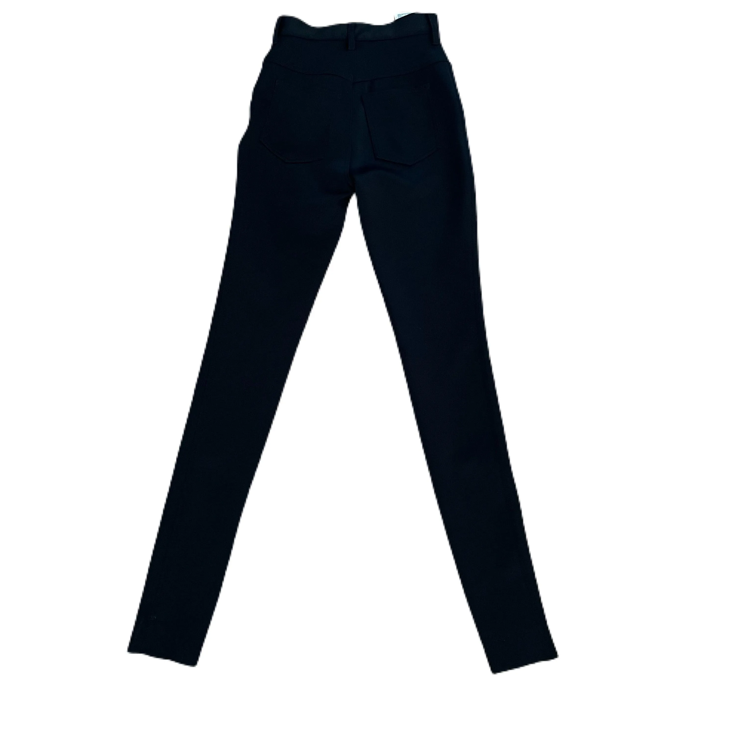 MAISON MARGIELA Black High Waisted Skinny Pants with Ankle Zipper | Size 38