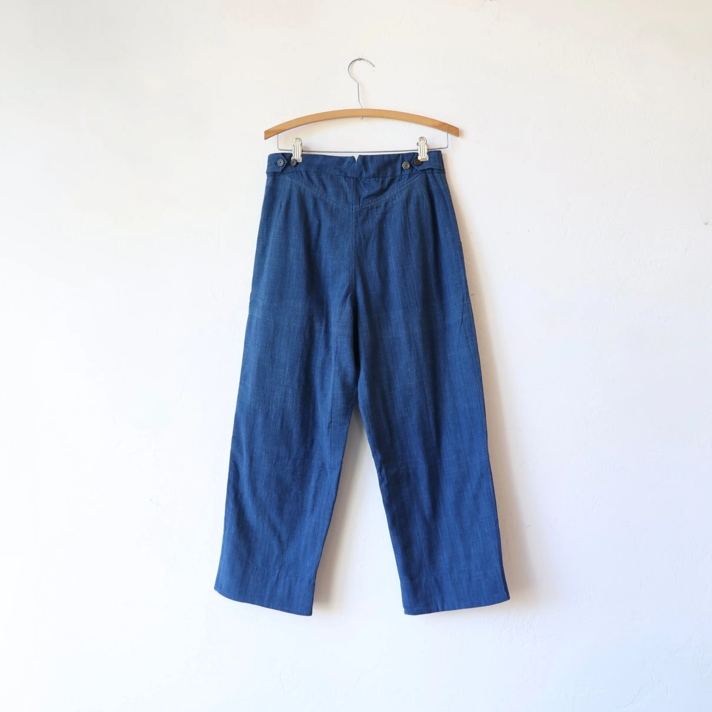 Maku Handwoven Cotton Pants - Indigo