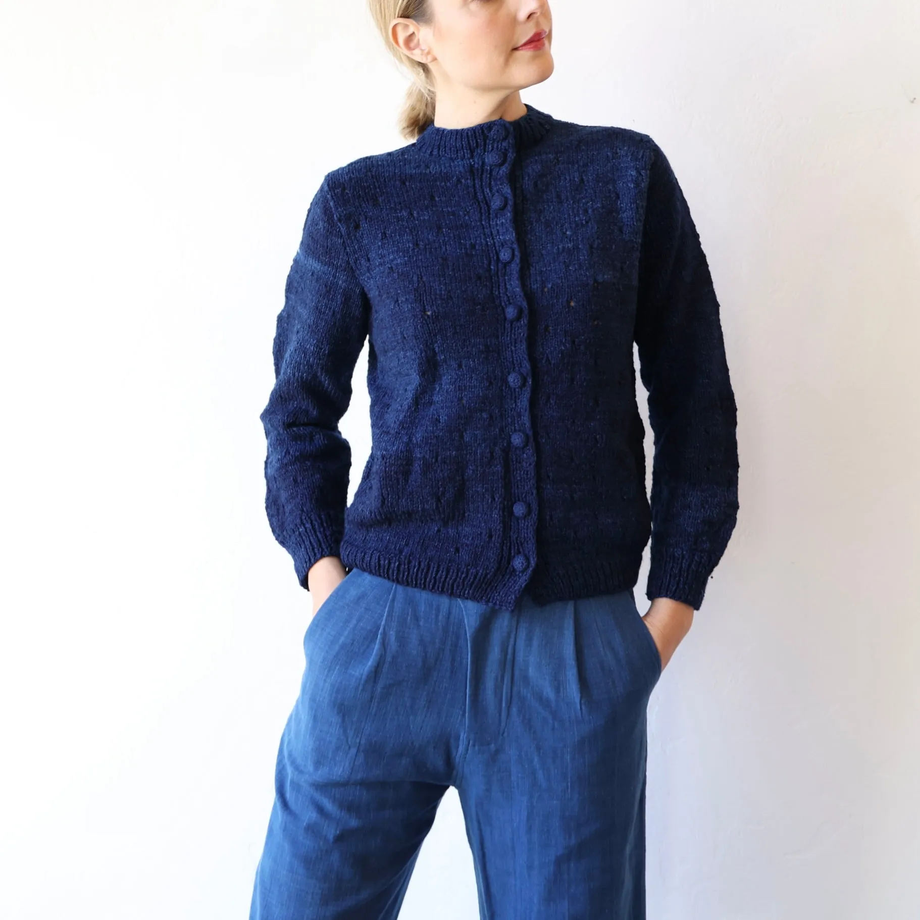 Maku Handwoven Cotton Pants - Indigo