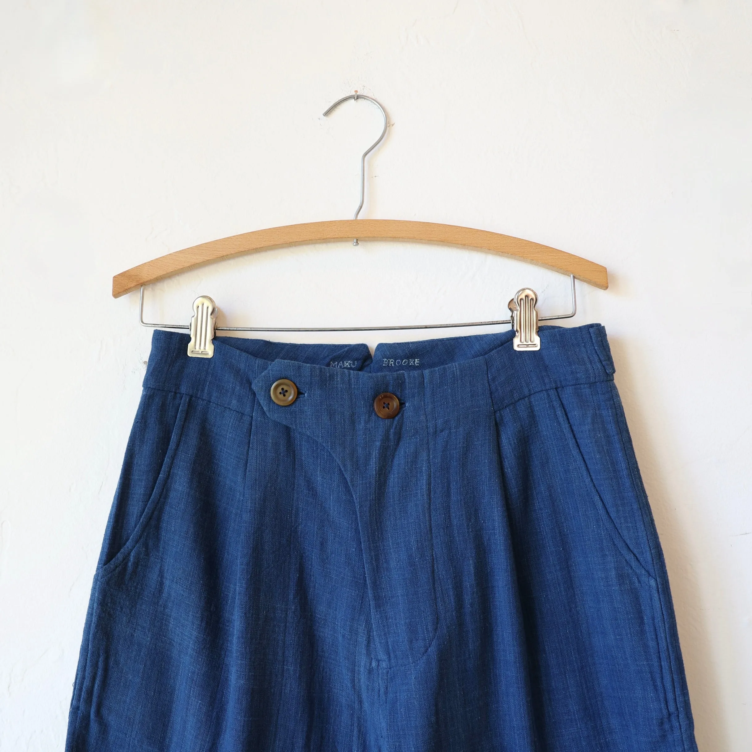 Maku Handwoven Cotton Pants - Indigo