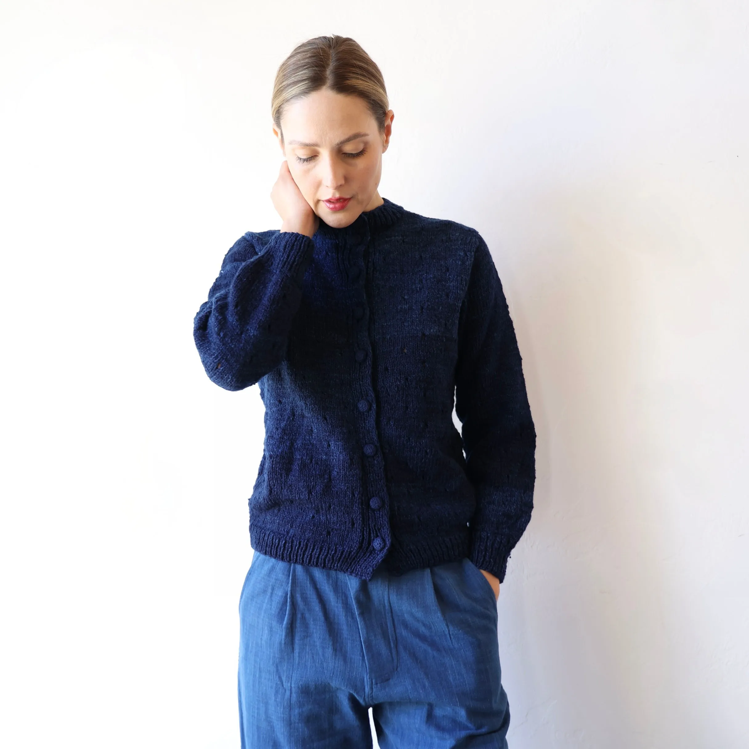 Maku Handwoven Cotton Pants - Indigo