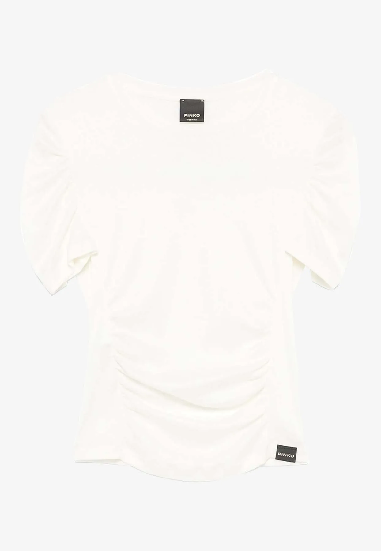 Martello Semi-Sheer Ruched Top