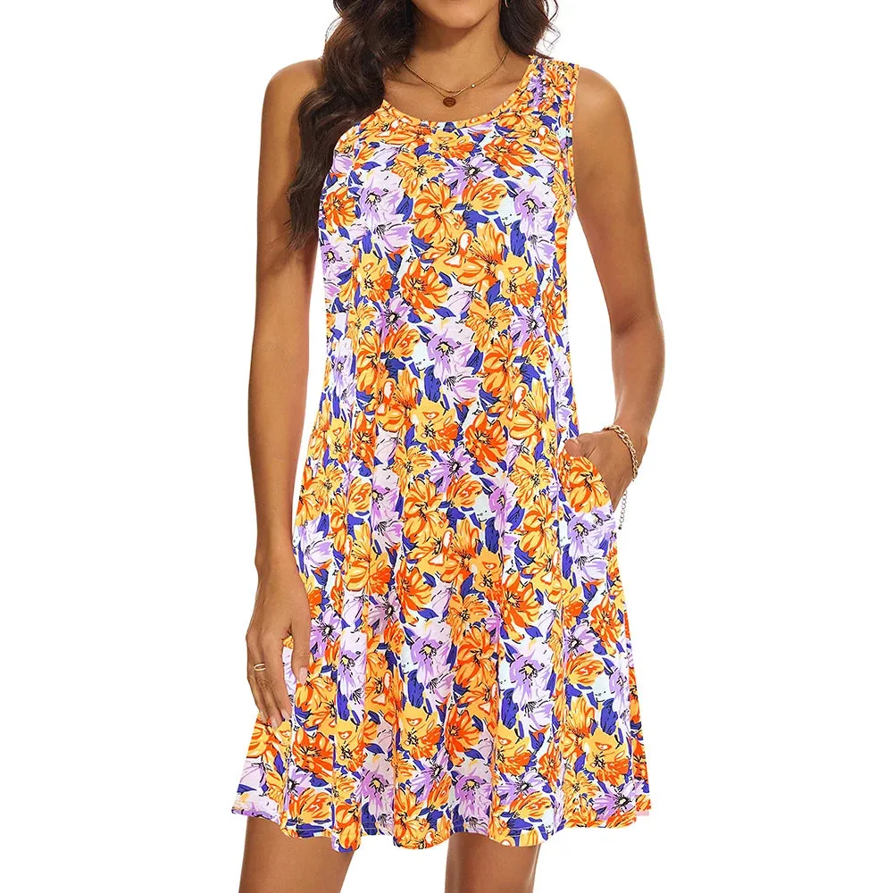 Mcdv Fashion Elegant Floral Dress