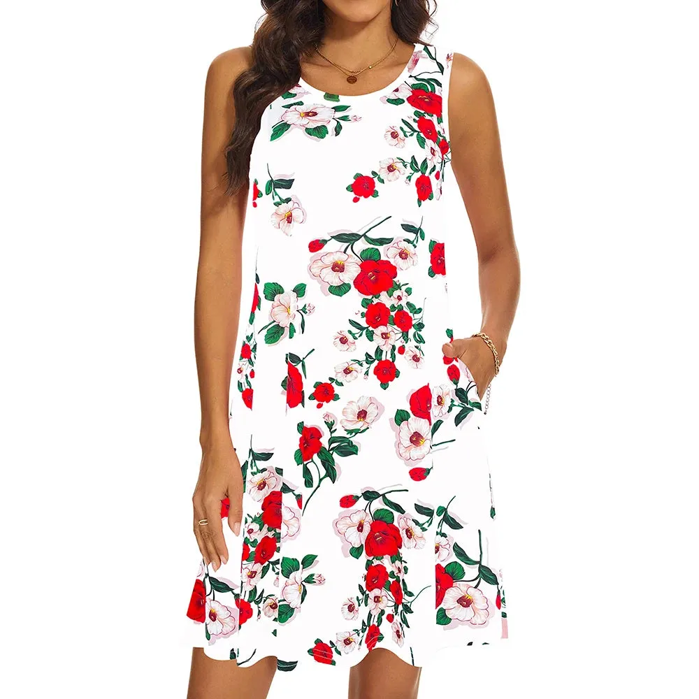 Mcdv Fashion Elegant Floral Dress