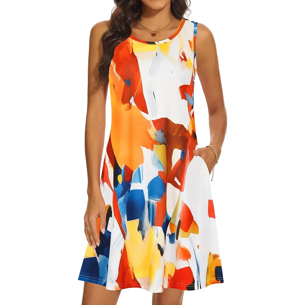 Mcdv Fashion Elegant Floral Dress