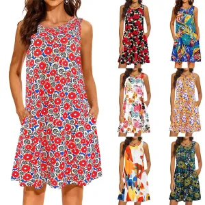 Mcdv Fashion Elegant Floral Dress