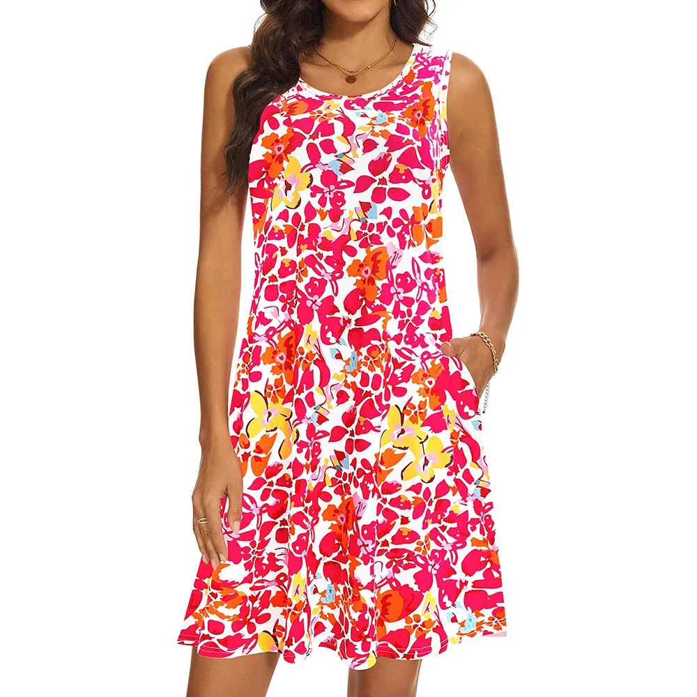 Mcdv Fashion Elegant Floral Dress