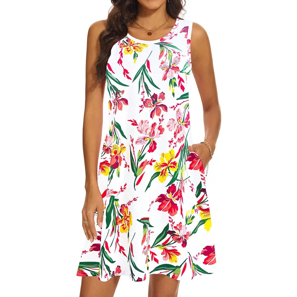 Mcdv Fashion Elegant Floral Dress