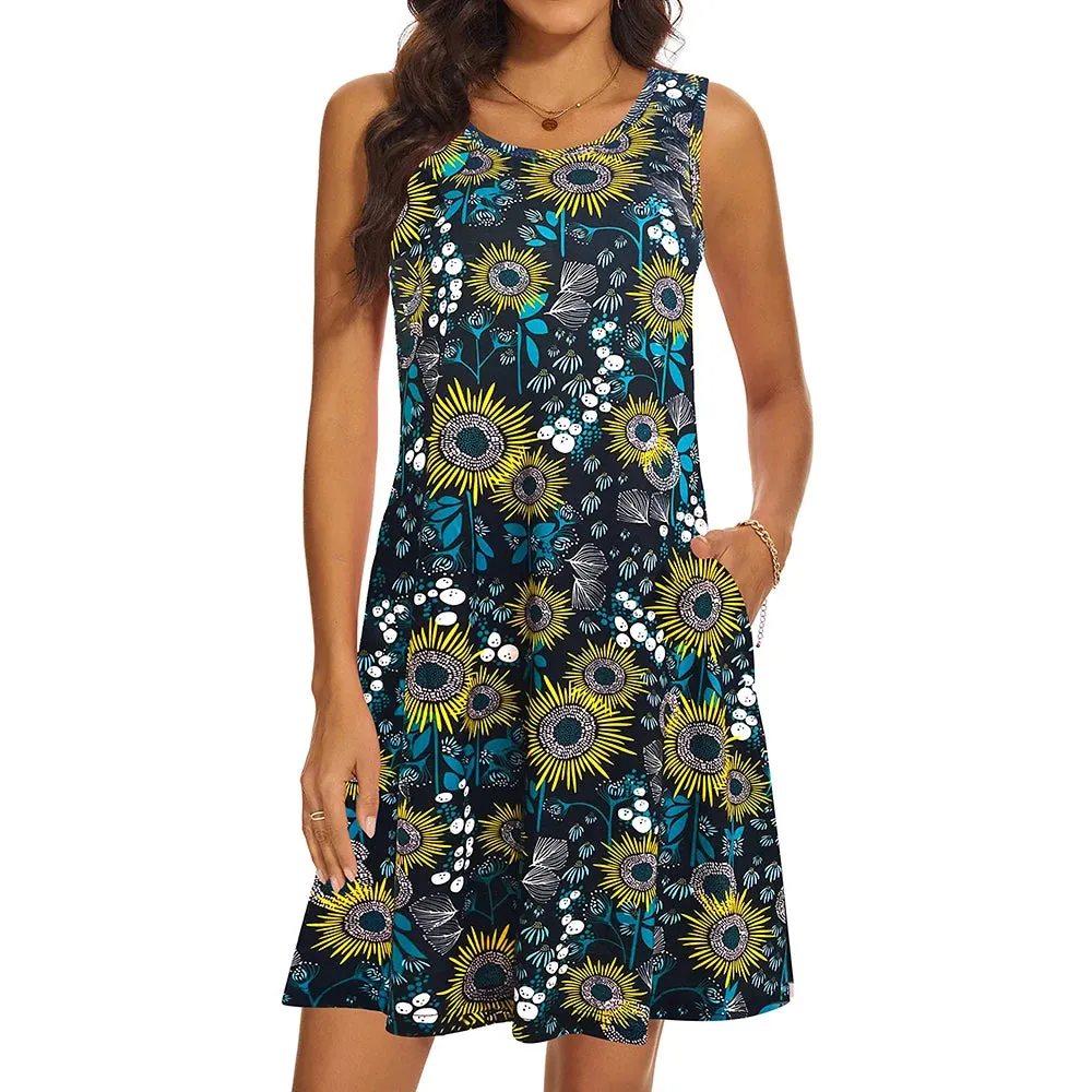 Mcdv Fashion Elegant Floral Dress
